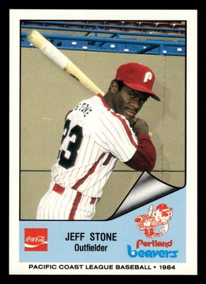 1984 Cramer Pacific Coast League Baseball Card #197 Jeff Stone