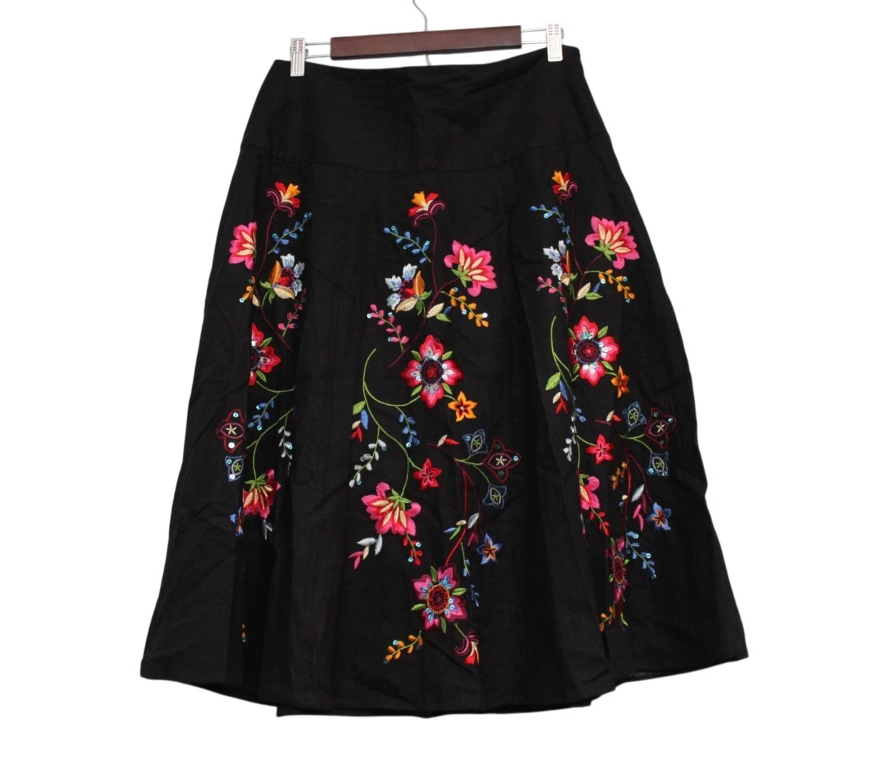 Vintage Carole Little Skirt Size 8 Embroidered Floral A-Line Boho Colorful Artsy
Opens in a new wind