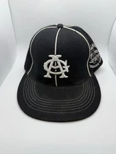 Chicago American Giants Hat Mens Medium Fitted Black Striped Wool Negro Leagues