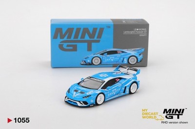 1/64 Mini GT #1055 LB WORKS Lamborghini Huracán GT GRAVITY Blue