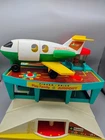 Vintage Fisher Price Little People Play Family Airport. Just Airport And Plane