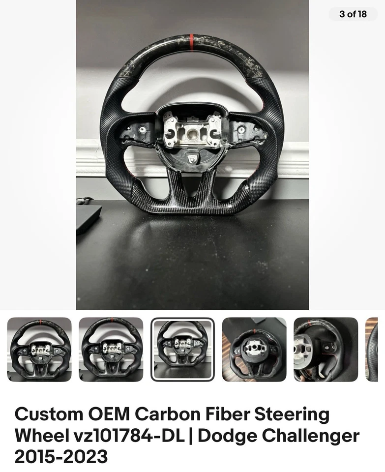 Volante Dodge Challenger Charger 2015-2023 personalizado Foto 2 de 4
