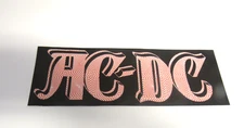 Vintage AC/DC Rock Music Group Bumper Sticker Unused