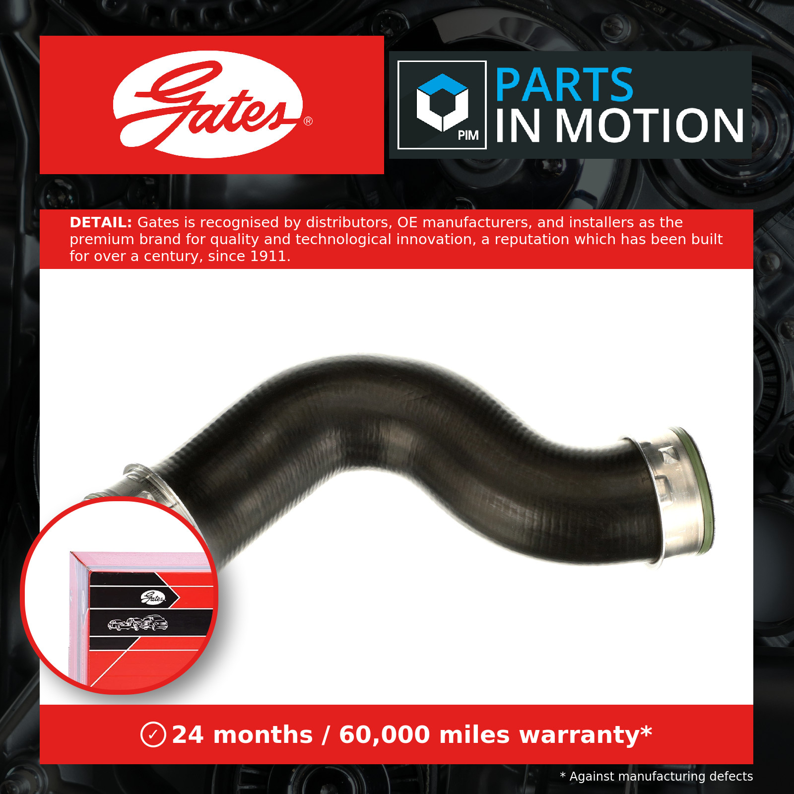 Gates Turbocharger Hose - 09-0054 - OE Matching Quality and Specification - Image 21