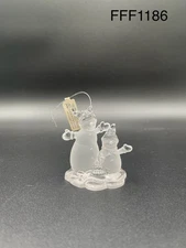 Vintage Department 56 Acrylic Snowmen Ornament NWT