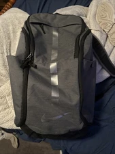 Nike Unisex Hoops Elite Unisex Pro Basketball Backpack- Dark Grey/ Black/ Silver