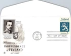 S08-5249, FINLAND 50TH ANNIV., ARTCARFT FIRST DAY COVER