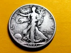 1921-S WALKING LIBERTY HALF DOLLAR   NICE HIGHER GRADE  VF COIN