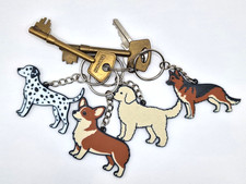 Image of Dog Keyring Gift Cute Pet Key Chain Charm Bag Accessory Doggy, Puppy, Pup