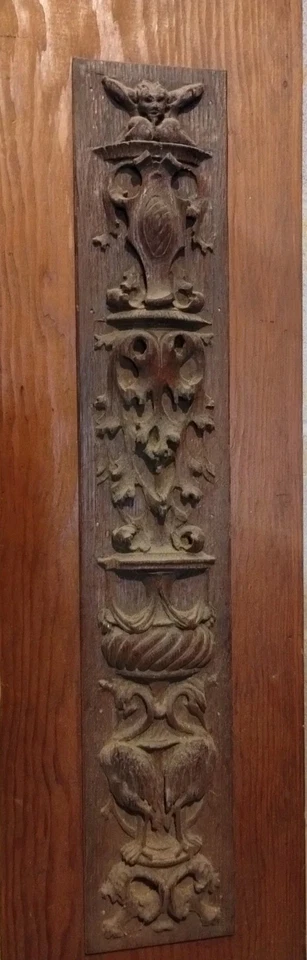 Antiguo Abrigo de Chimenea de Madera - Diseño Ornamentado - Pino - Ver Tamaños Foto 3 de 4