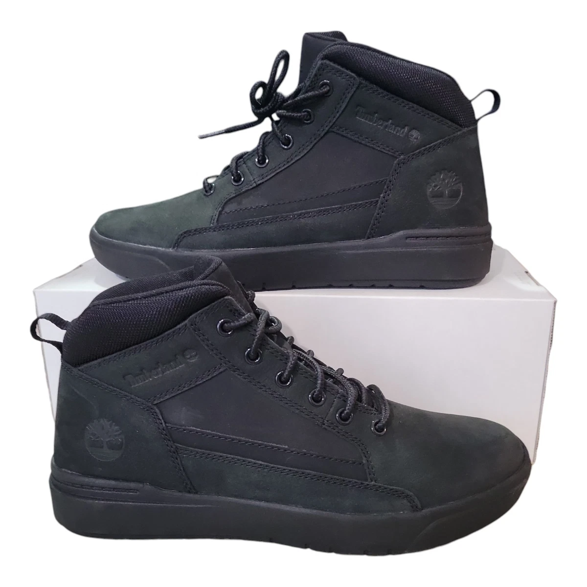 Timberland Mens Ankle Boots Black Leather Lace Up Casual Shoes A2BPW Size‎ 11 Amazon.com | Timberland Men main image 2
