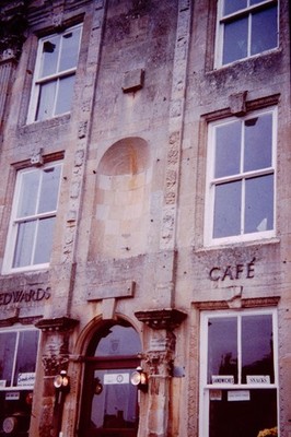 JULY 1995 Cafe In  London England Slide BW-B