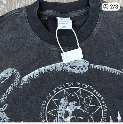 new wave black graphic mens t shirt -saint tears size large | eBay