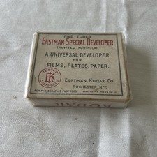 VINTAGE KODAK EASTMAN SPECIAL DEVELOPER, BOXED, 5 TUBES, RARE BRAND NEW  