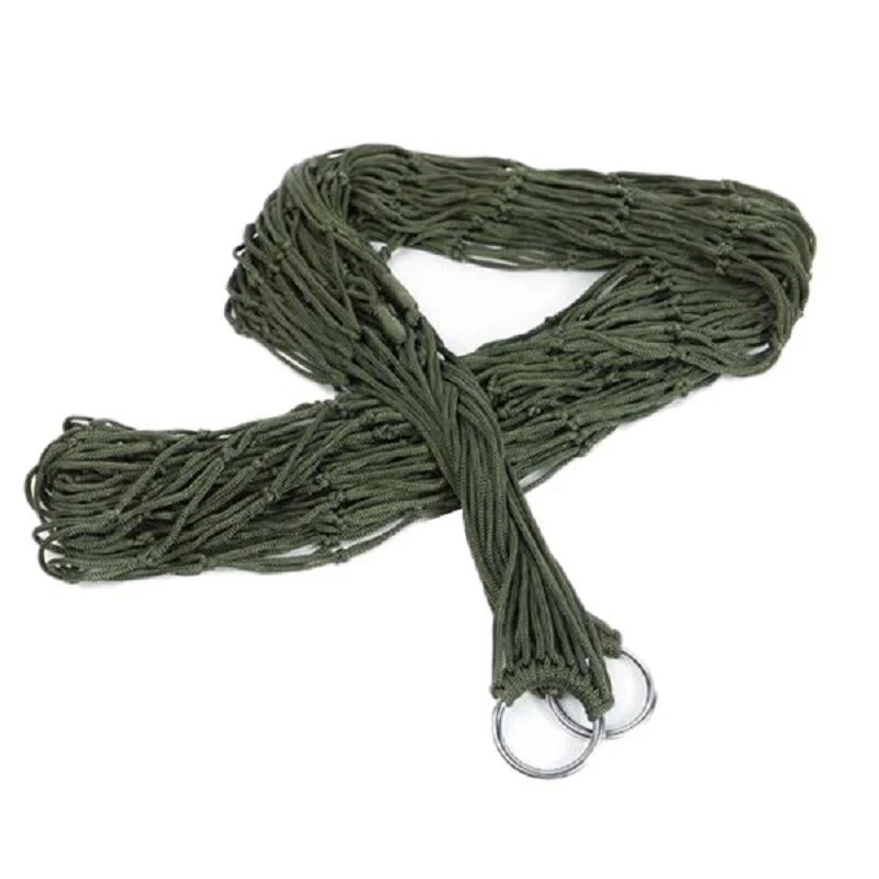 Hängematte Outdoor Camping Garten Reise Schlaf Netz Bett mit Seil Nylon leicht - Bild 3 von 4