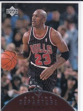 MICHAEL JORDAN Chicag Bulls Upper Deck Basketball Insert Card AIR TIME #AT1 
