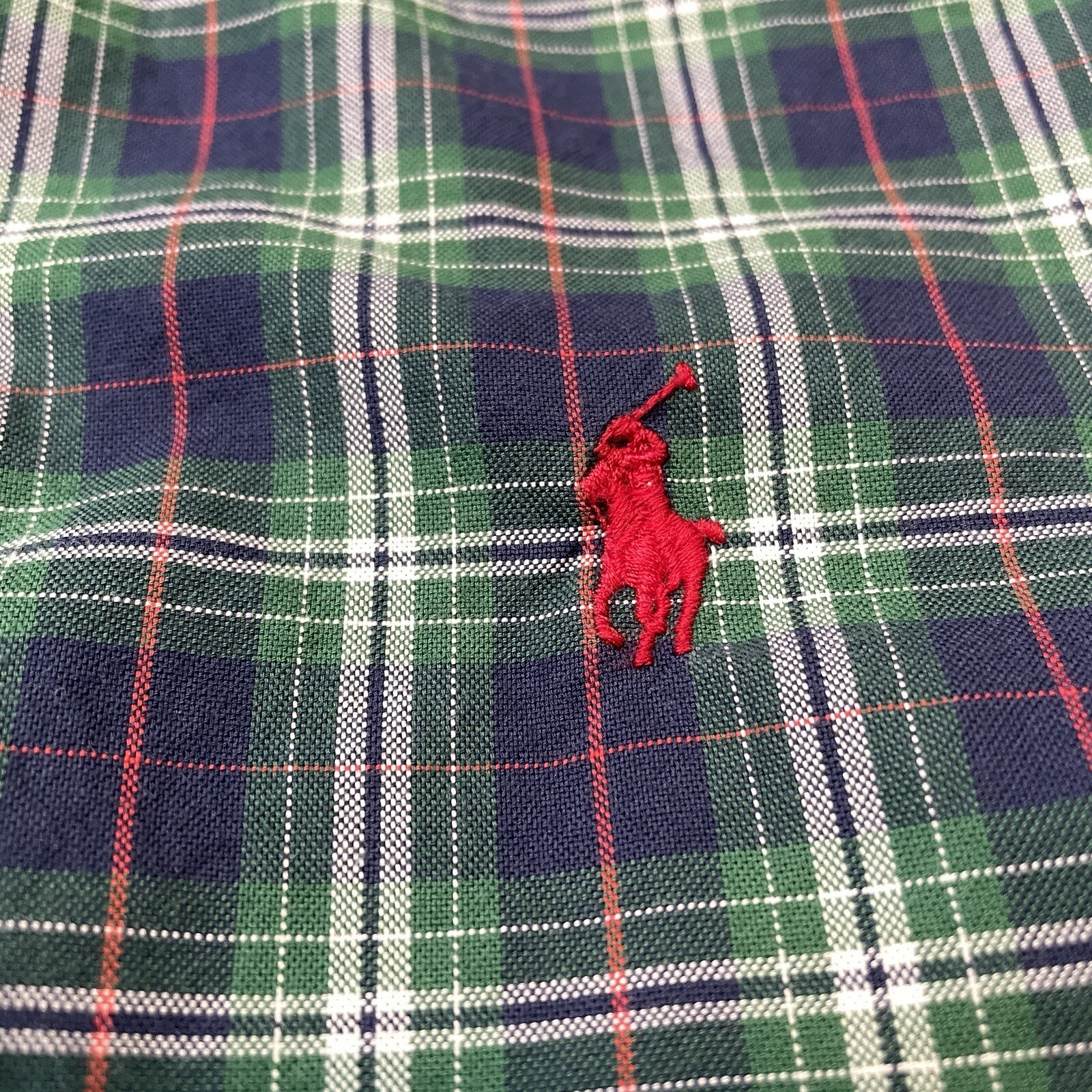 Camicia Ralph Lauren vintage uomo grande a quadri vestibilità classica polo pony logo flanella