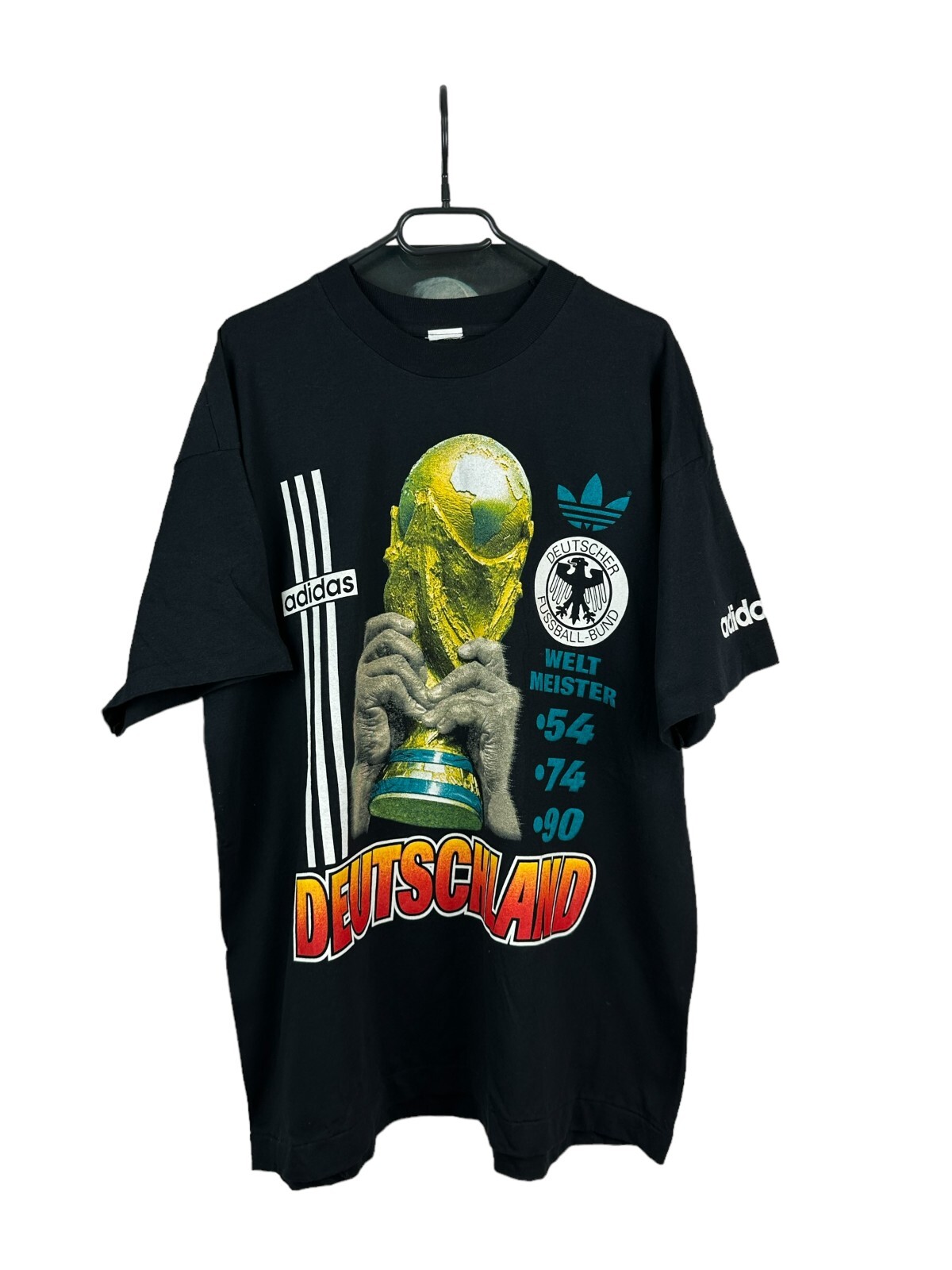 Vintage 90's Adidas Germany Deutschland World Cup Shirt Football Jersey XL