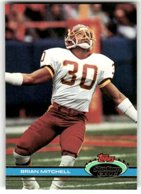 1991 Stadium Club #202 Brian Mitchell - NM opened Packs 10/09/24