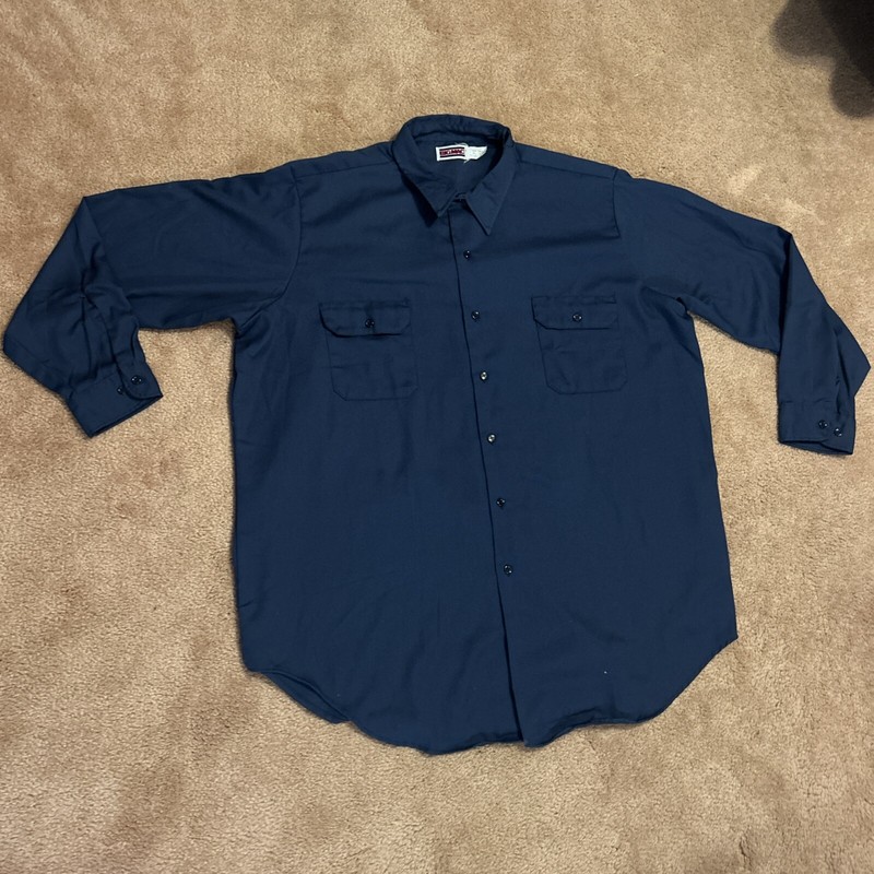 JC Penney Big Mac Shirt Mens Big And Tall 3XL Vintage Deadstock Work 19-19 1/2