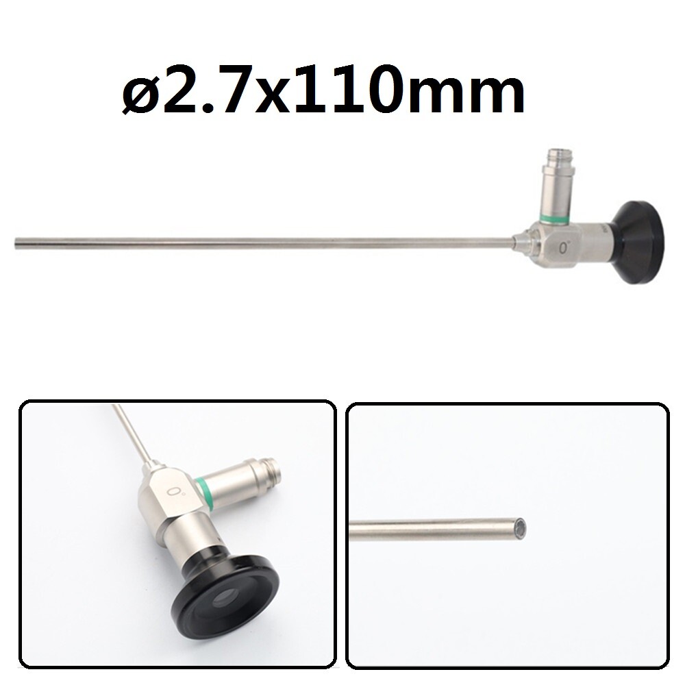Endoscope ENT Rigide 2,7mm X 105mm – Angle 0° – Compatible Storz Pour Examen Otologique
