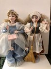 Set Of 2 Dianna Effner 15 Inch Porcelain Cinderella Dolls At The Ball & In Rags — photo 1
