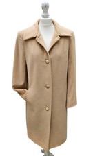 Women's Sz 38 / 10 Uk Escada Group Laurel Virgin/angora Wool Single Breast Coat