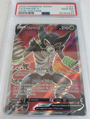 Zarude V graded PSA 10 for sale on eBay