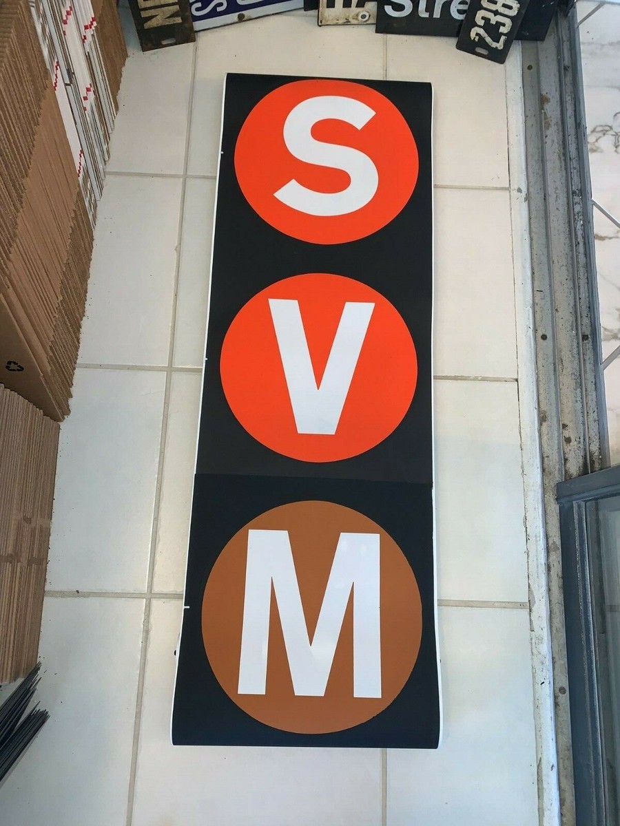 NEW YORK CITY NY NYC SUBWAY ROLL SIGN COLLECTIBLE DISPLAY R30 42