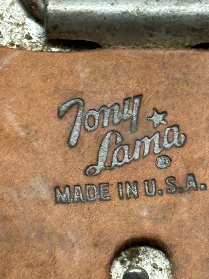 Hebilla de cinturón de cuero Tony Lama de colección WHO SHOT JR Ewing Dallas TV Show Foto 4 de 4