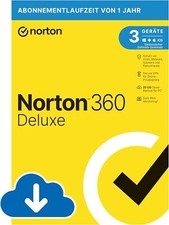 Norton 360 Deluxe | 3 appareils | 1 an | PC/Mac | version téléchargeable