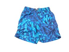 Old Navy Boys Medium Swim Shorts Trunks Blue Teal Elastic Tie Waist Lined