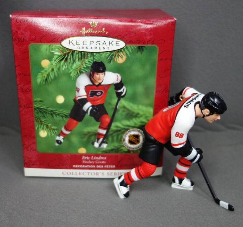 Hallmark Keepsake Ornament Eric Lindros 2000 NHL Philadelphia Flyers