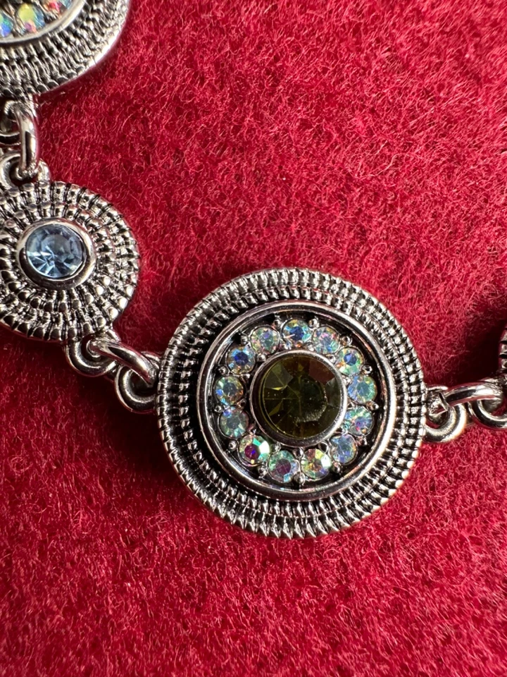 Pippa & Jean Tory Bracelet Armband Boho Style Ethno Look Glas-Kristalle Edelstah - Bild 4 von 4