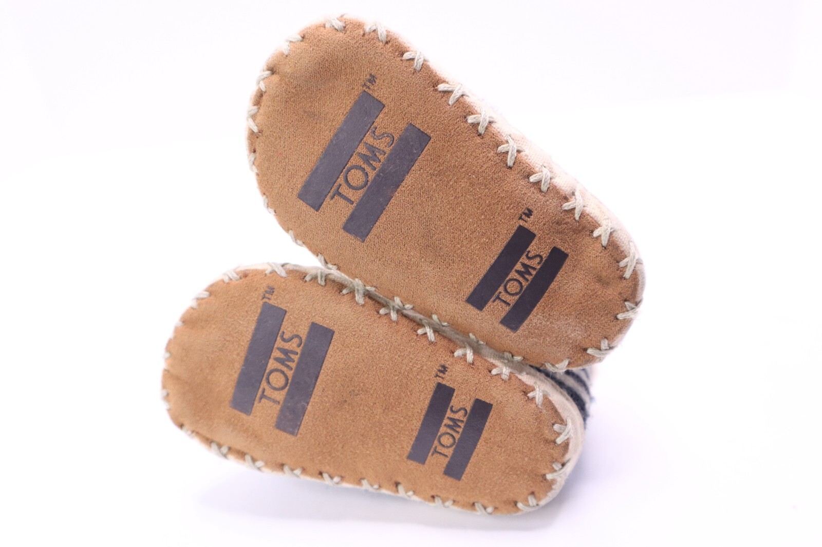 TOMS Baby Black White Plaid Twill Faux Fur Lining Cuna Crib Bootie Shoes Size 2 eBay