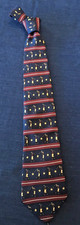 Golf-Themed Italian Silk Tie, Tommy Hilfiger , Navy, Burgundy, Tan, Made in USA