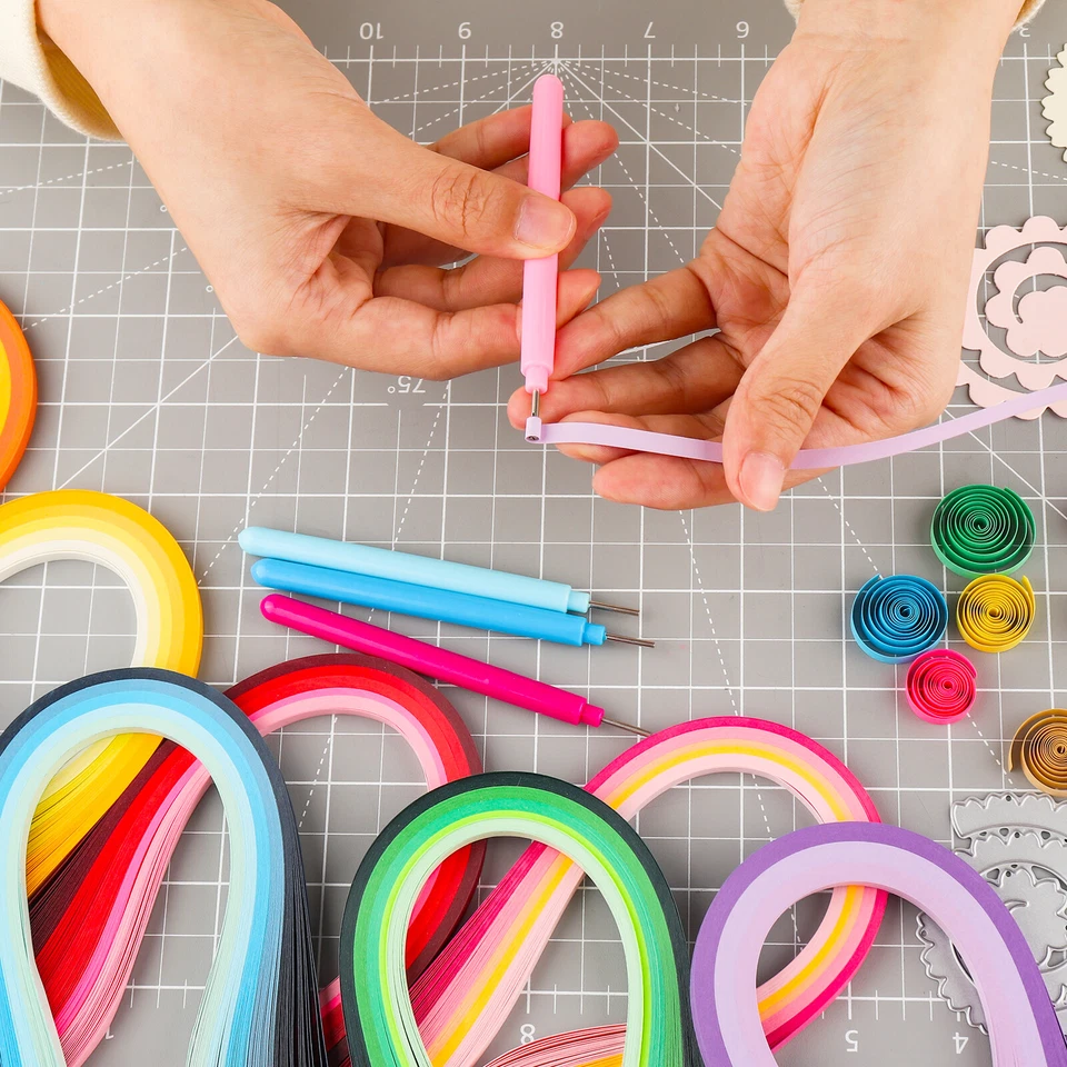 100pcs 5mm Quilling Paper Strips Set Multi Colour for Craft Diy Toy Scrapbook - Image 3 of 4