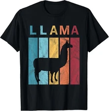 Llama Funny Retro Llama T-Shirt