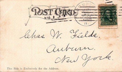 POSTCARD UNION STATION N. Y. N. E. & H. RAILROAD PROVIDENC RHODE ISLAND - Picture 2 of 2