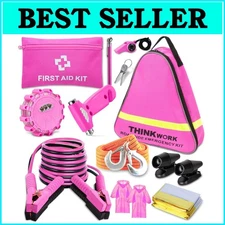Stylish Pink Car Emergency Kit for Teen Girls - All-In-One Roadside Essentials