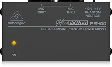 Behringer MICROPOWER PS400 Ultra-Compact Phantom Power Supply