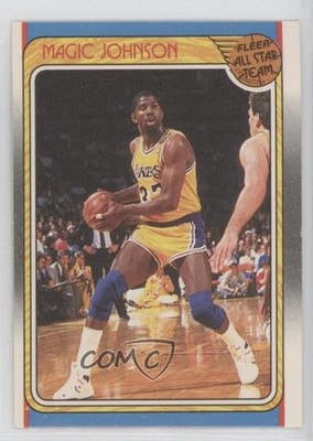 1988-89 Fleer Fleer All Star Team Magic Johnson #123 HOF 0ju0