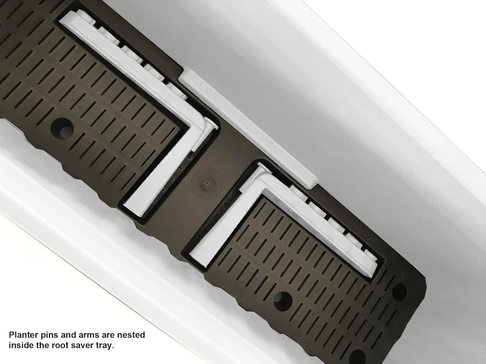 Apollo Exports International 24" Adjustable Railing Planter, White 24",  - Image 4 of 4