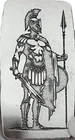 10 ozt 999 Fine Silver Art Bar - GLADIATOR - ADAMO TECHNE - Limited Edition