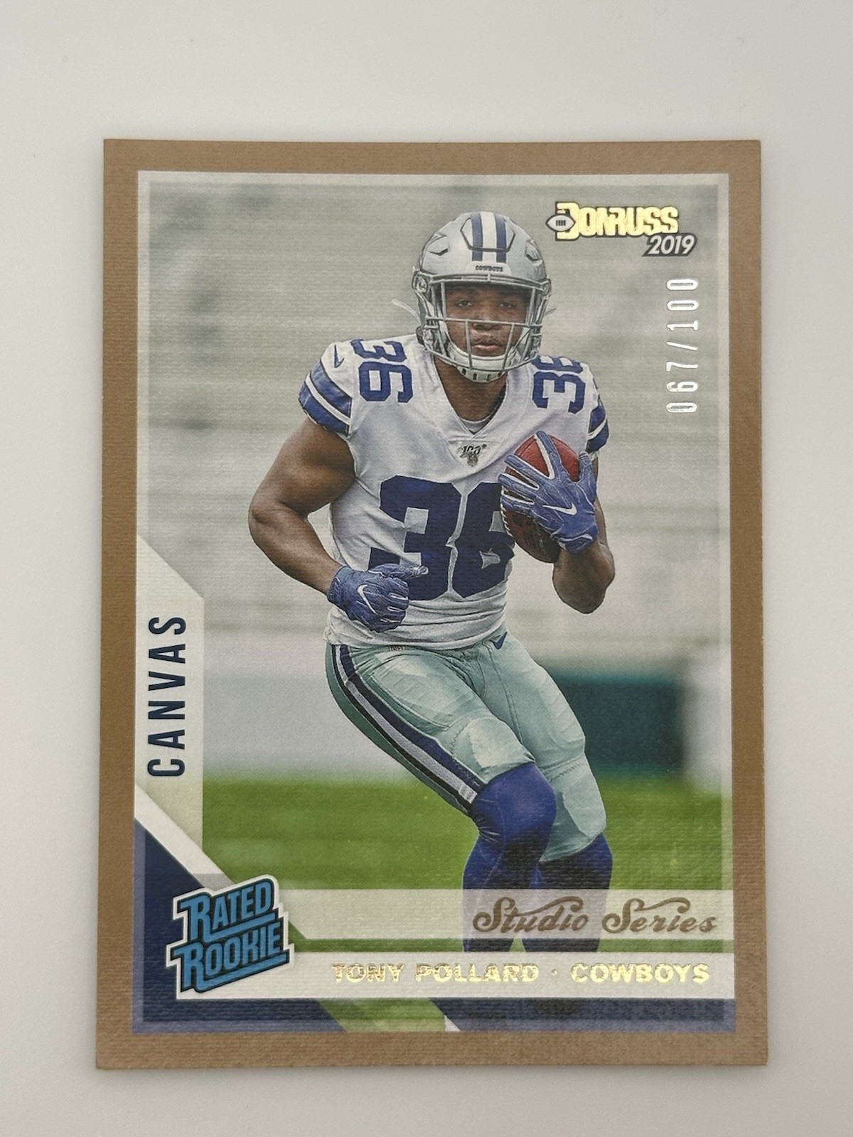 2019 PANINI DONRUSS TONY POLLARD #337 CANVAS STUDIO SERIES /100 RATED ROOKIE