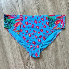 Tabitha Brown x Target Tropical Leopard Bikini Swim Bottom Size 3X NWOT