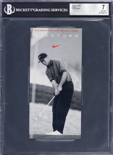 1996 Tiger Woods Niketown Nike Promo Golf XRC Rookie Beckett BGC NM 7