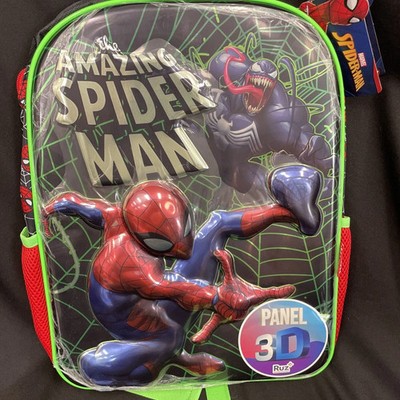 Marvel The Amazing Spiderman & Venom 3D Panel Adjustable Strap Zip