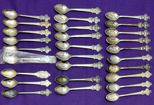 28 Pc ROLEX SOUVENIR / COLLECTIBLE SPOONS Lucerne Geneve Lugano & Zurich
