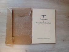 Zeugnisse (Buch) - Heimatschein usw. (3. Reich) Köhler,  Stadt Tepl /Böhmen